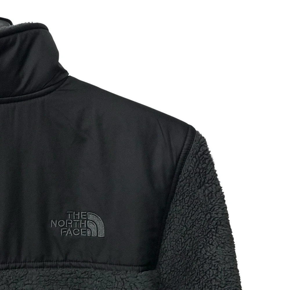 Men's THE NORTH FACE Groveland Sherpa‎ Dark Gray Pile 1/4 Zip Pullover Size S